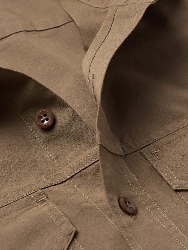 Cotton and Silk-Blend Poplin Shirt - CU Cotton and Silk-Blend Poplin Shirt - CU