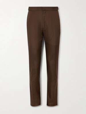 Slim-Fit Silk Trousers Slim-Fit Silk Trousers