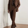 Slim-Fit Silk Trousers - OU Slim-Fit Silk Trousers - OU