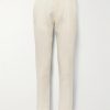 Slim-Fit Metallic Striped Wool-Blend Suit Trousers Slim-Fit Metallic Striped Wool-Blend Suit Trousers