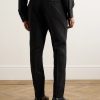 Straight-Leg Striped Mohair and Wool-Blend Trousers - BK Straight-Leg Striped Mohair and Wool-Blend Trousers - BK