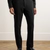 Straight-Leg Striped Mohair and Wool-Blend Trousers - FR Straight-Leg Striped Mohair and Wool-Blend Trousers - FR