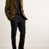 Straight-Leg Striped Mohair and Wool-Blend Trousers - OU Straight-Leg Striped Mohair and Wool-Blend Trousers - OU