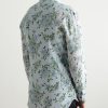 Slim-Fit Floral-Print Silk-Crepe Shirt - BK Slim-Fit Floral-Print Silk-Crepe Shirt - BK