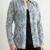 Slim-Fit Floral-Print Silk-Crepe Shirt - FR Slim-Fit Floral-Print Silk-Crepe Shirt - FR