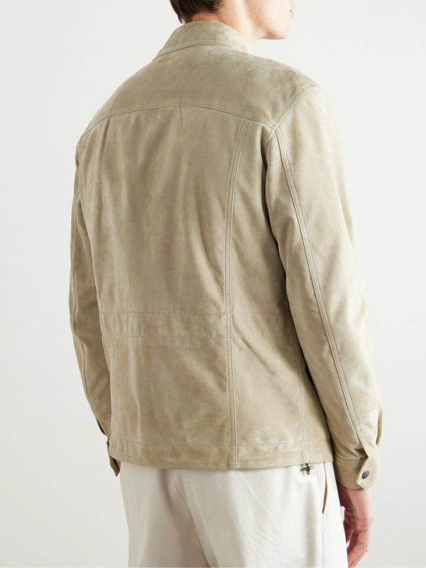 Suede Field Jacket - BK