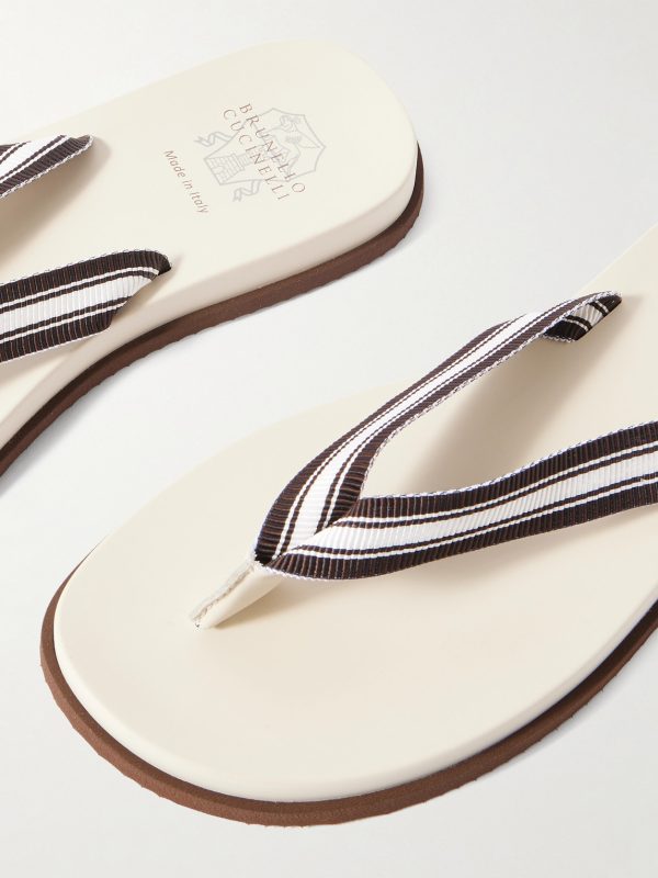 Striped Grosgrain Flip Flops - CU Striped Grosgrain Flip Flops - CU