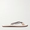 Striped Grosgrain Flip Flops Striped Grosgrain Flip Flops