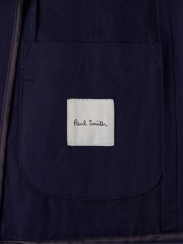 Cotton and Linen-Blend Suit Jacket - E1 Cotton and Linen-Blend Suit Jacket - E1