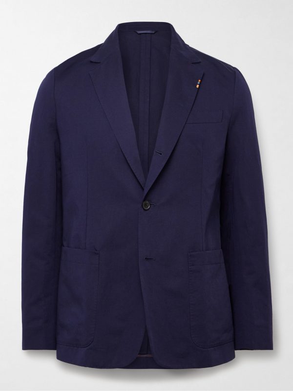 Cotton and Linen-Blend Suit Jacket Cotton and Linen-Blend Suit Jacket