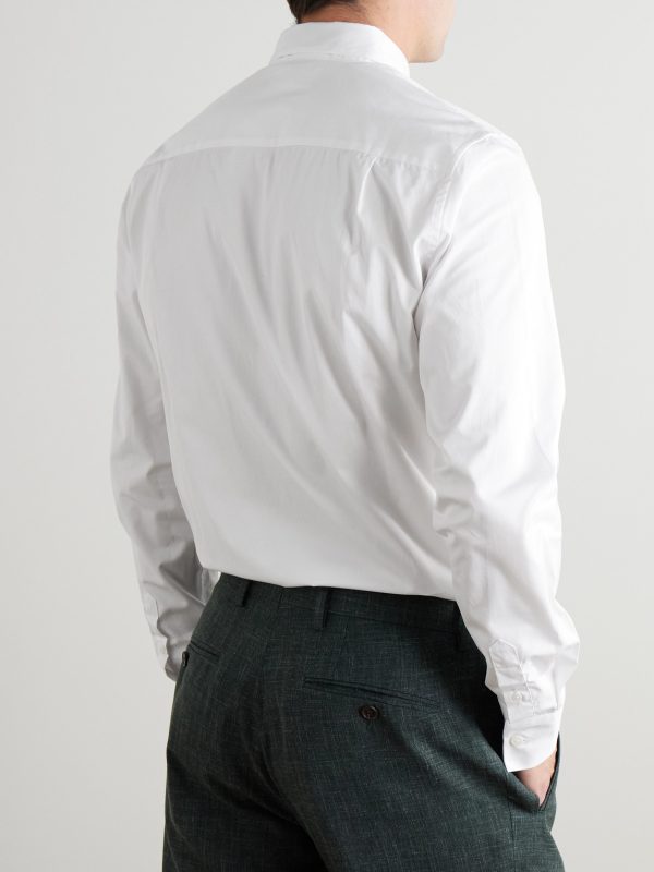 Slim-Fit Cotton-Poplin Shirt - BK