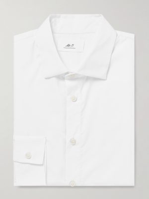 Slim-Fit Cotton-Poplin Shirt