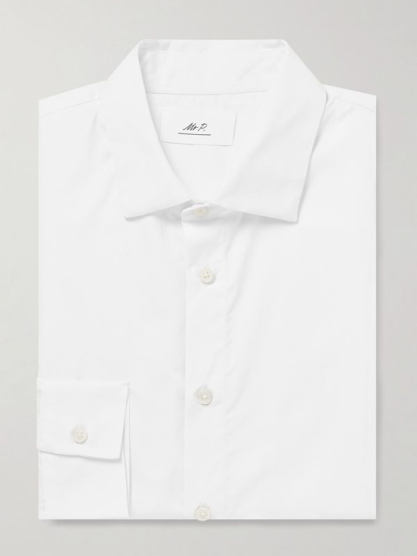 Slim-Fit Cotton-Poplin Shirt