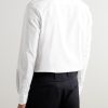 Pleated Cotton-Poplin Tuxedo Shirt - BK Pleated Cotton-Poplin Tuxedo Shirt - BK