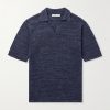 Knitted Linen Polo Shirt