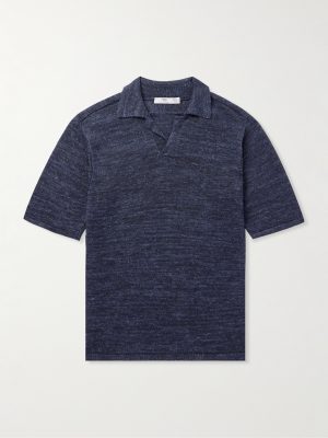 Knitted Linen Polo Shirt Knitted Linen Polo Shirt