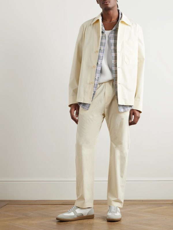 Solana Camp-Collar Checked Cotton and Wool-Blend Seersucker Shirt - OU Solana Camp-Collar Checked Cotton and Wool-Blend Seersucker Shirt - OU