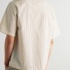 Solana Camp-Collar Striped Cotton Shirt - BK Solana Camp-Collar Striped Cotton Shirt - BK