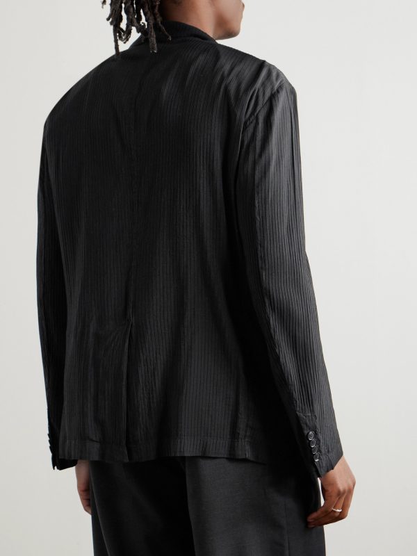 Rizzo Grao Textured Woven Blazer - BK Rizzo Grao Textured Woven Blazer - BK