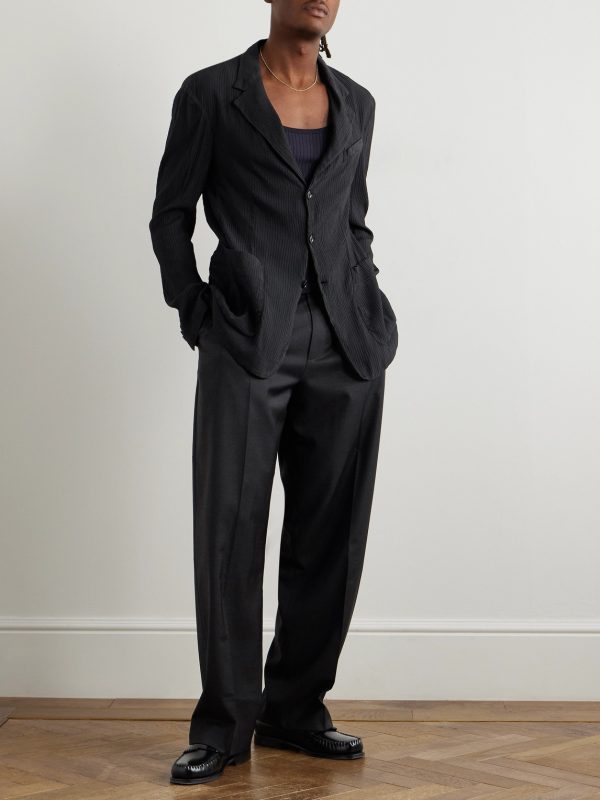 Rizzo Grao Textured Woven Blazer - OU Rizzo Grao Textured Woven Blazer - OU