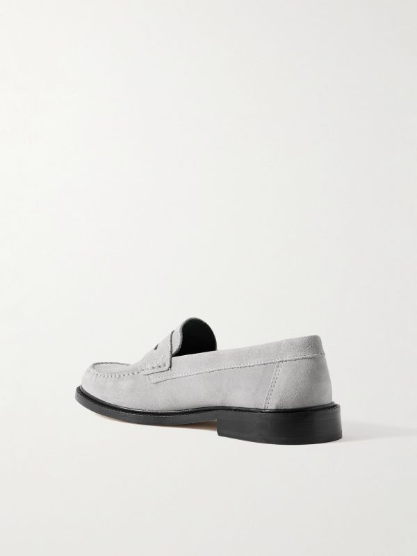 Yardee Suede Penny Loafers - BK