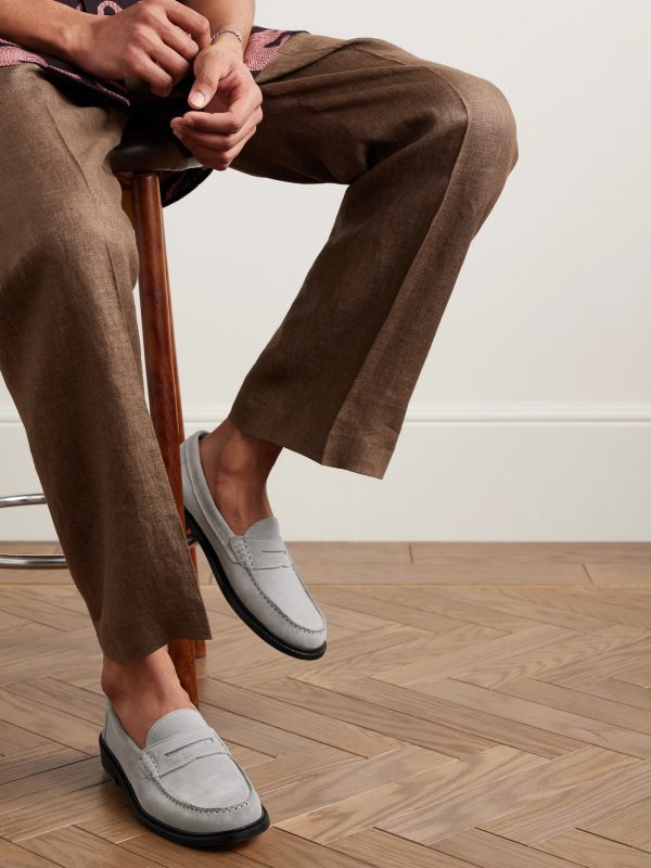 Yardee Suede Penny Loafers - OU