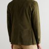 Double-Breasted Cotton-Blend Corduroy Suit Jacket - BK Double-Breasted Cotton-Blend Corduroy Suit Jacket - BK