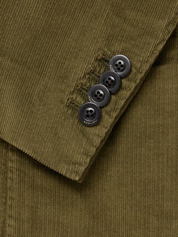 Double-Breasted Cotton-Blend Corduroy Suit Jacket - CU Double-Breasted Cotton-Blend Corduroy Suit Jacket - CU