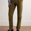 Slim-Fit Pleated Cotton-Blend Corduroy Suit Trousers - FR Slim-Fit Pleated Cotton-Blend Corduroy Suit Trousers - FR