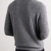 Brushed Wool and Cashmere-Blend Rollneck Sweater - BK