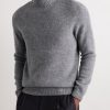 Brushed Wool and Cashmere-Blend Rollneck Sweater - FR