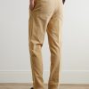 Straight-Leg Pleated Garment-Dyed Cotton-Blend Corduroy Suit Trousers - BK Straight-Leg Pleated Garment-Dyed Cotton-Blend Corduroy Suit Trousers - BK