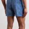 Straight-Leg Mid-Length Swim Shorts - BK Straight-Leg Mid-Length Swim Shorts - BK