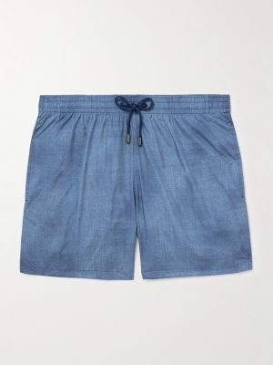 Straight-Leg Mid-Length Swim Shorts Straight-Leg Mid-Length Swim Shorts