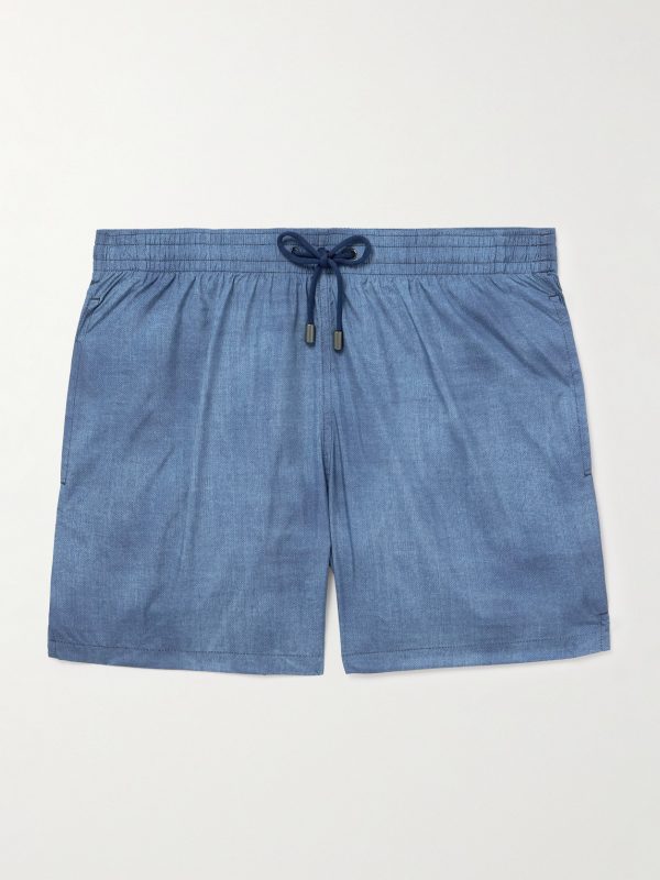 Straight-Leg Mid-Length Swim Shorts Straight-Leg Mid-Length Swim Shorts