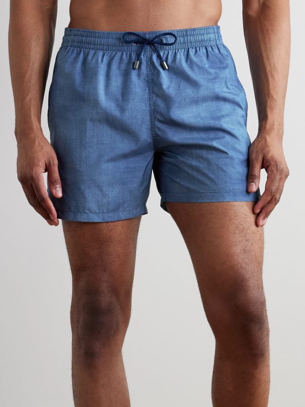 Straight-Leg Mid-Length Swim Shorts - OU Straight-Leg Mid-Length Swim Shorts - OU
