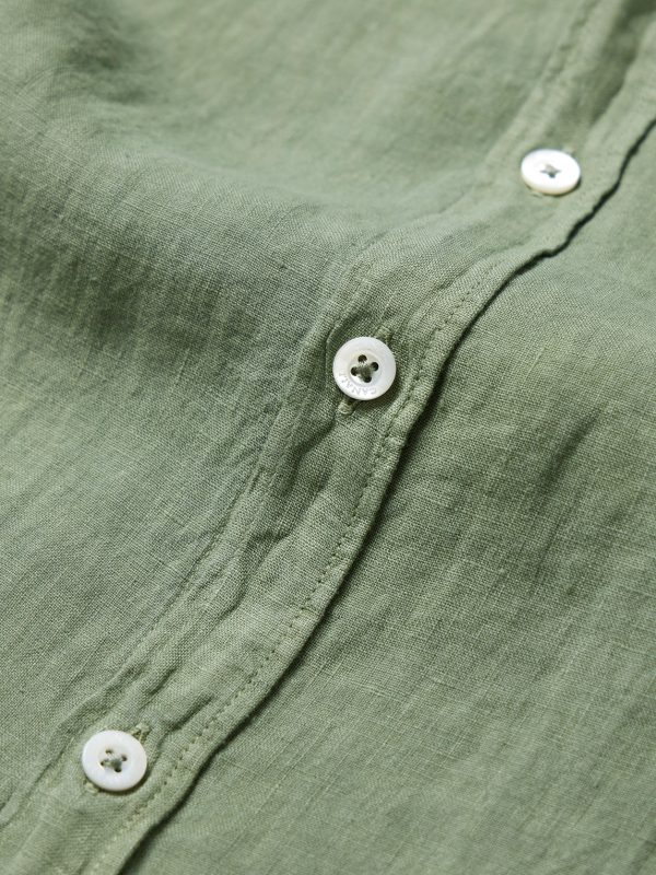 Garment-Dyed Linen Shirt - CU Garment-Dyed Linen Shirt - CU