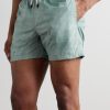 Straight-Leg Mid-Length Printed Swim Shorts - OU