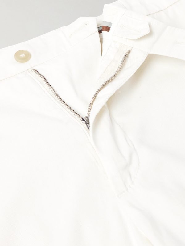 Slim-Fit Straight-Leg Garment-Dyed Stretch Lyocell and Cotton-Blend Twill Chinos - E1