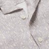 Camp-Collar Printed Linen and Cotton-Blend Shirt - CU Camp-Collar Printed Linen and Cotton-Blend Shirt - CU