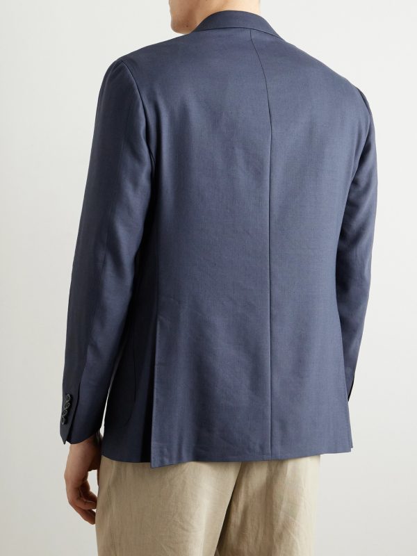 Kei Linen and Wool-Blend Suit Jacket - BK Kei Linen and Wool-Blend Suit Jacket - BK