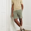 Straight-Leg Linen Drawstring Shorts - OU Straight-Leg Linen Drawstring Shorts - OU