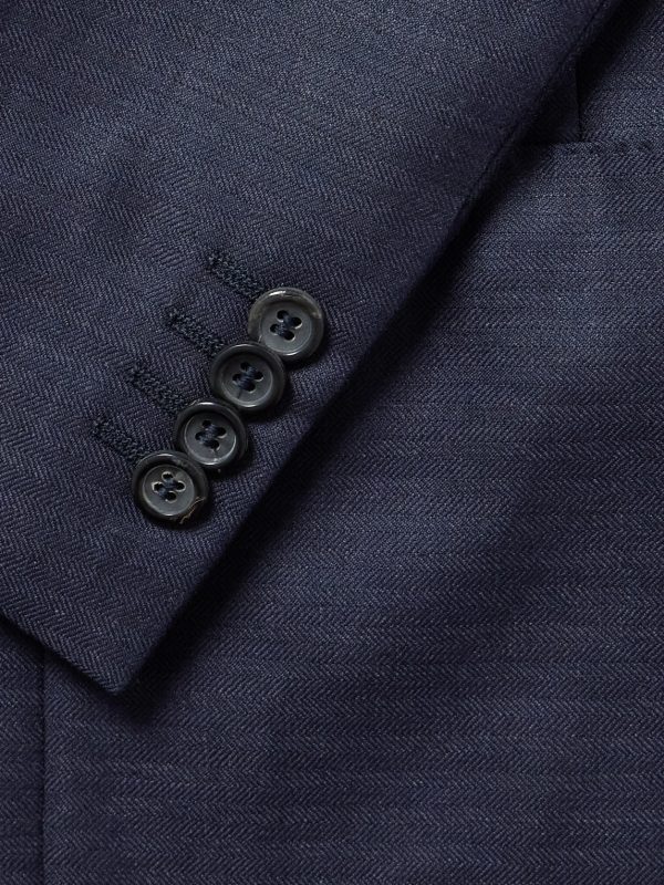 Unstructured Wool, Silk and Linen-Blend Blazer - CU