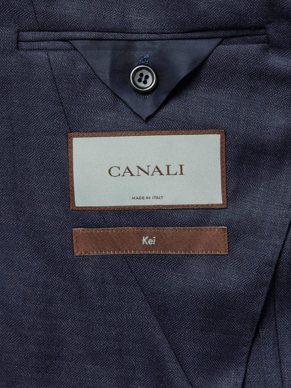 Unstructured Wool, Silk and Linen-Blend Blazer - E1