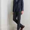 Unstructured Wool, Silk and Linen-Blend Blazer - OU