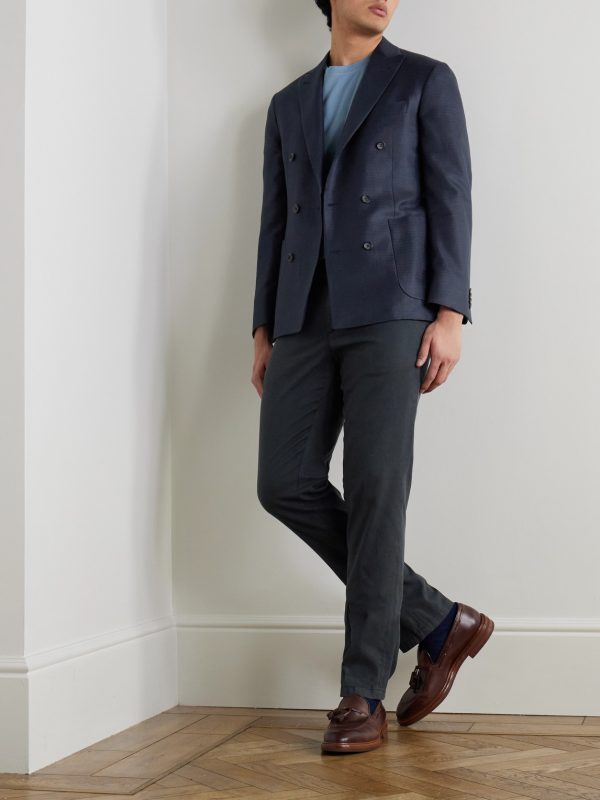 Unstructured Wool, Silk and Linen-Blend Blazer - OU