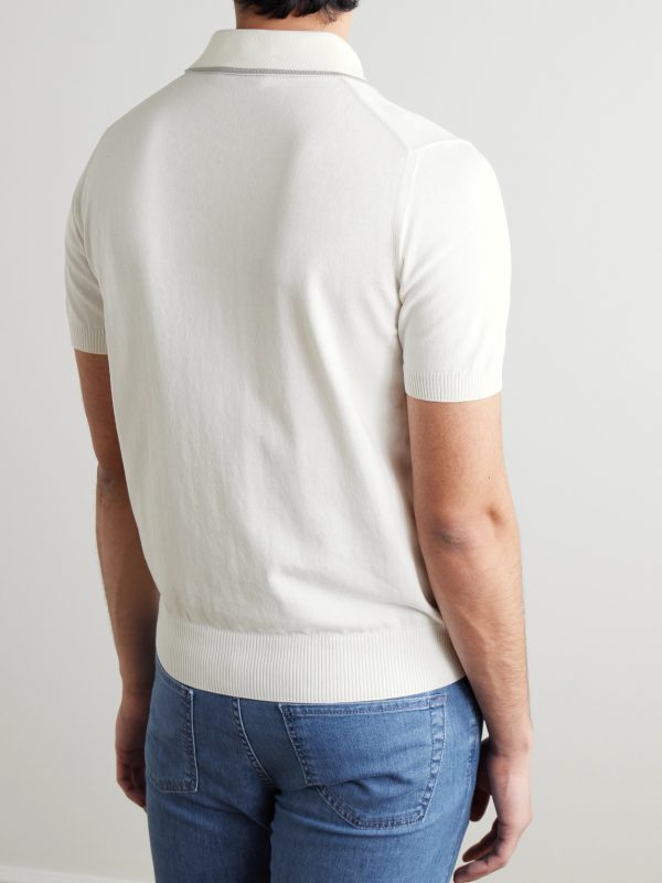 Slim-Fit Cotton Polo Shirt - BK Slim-Fit Cotton Polo Shirt - BK