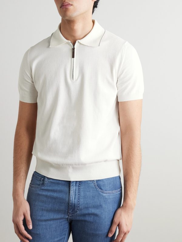 Slim-Fit Cotton Polo Shirt - FR Slim-Fit Cotton Polo Shirt - FR