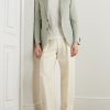 Kei Unstructured Linen and Silk-Blend Blazer - OU
