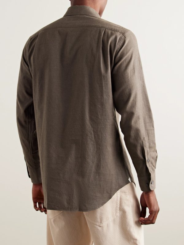 André Cotton-Flannel Shirt - BK